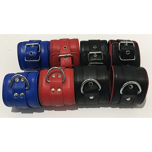 Luxurious BDSM Accessories - Handcrafted Bullish Leather Cuffs