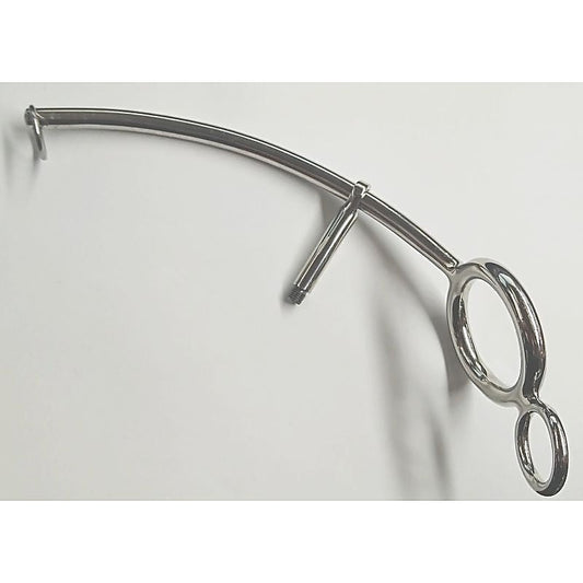 Steel Anal Hook With Cock Ring