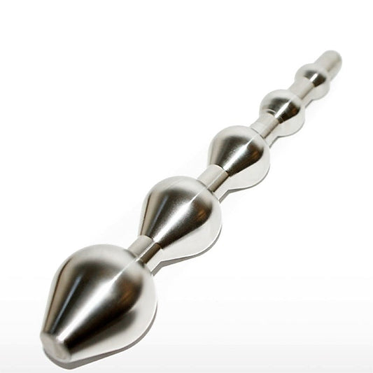 Five Stage Bulbed Steel Sex Probe