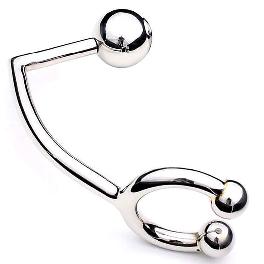 Horse Shoe Cock Ring with Anal Intruder