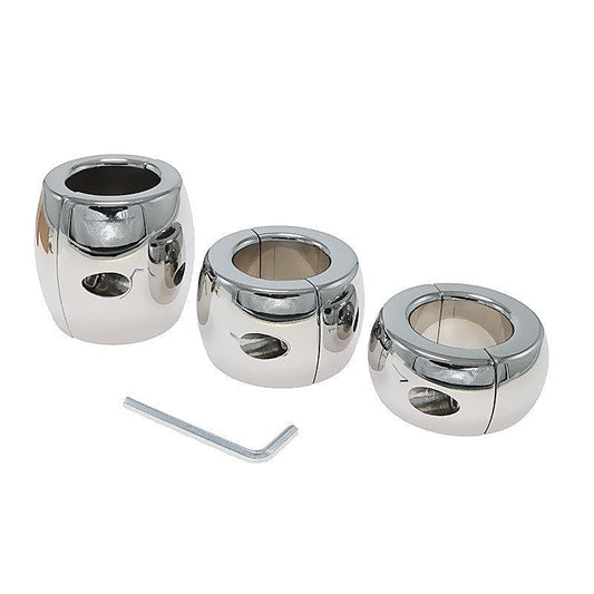 Oval Ball Steel Stretcher Weights - Screw - Ball and Cock Toys