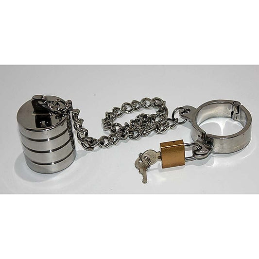 Hung Low Steel Ball Stretcher - Ball and Cock Toys