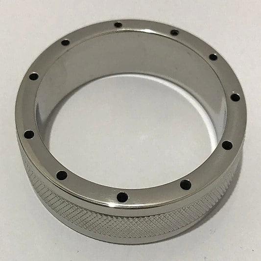 Cool & Knurl Steel Cock Ring - Cock Rings
