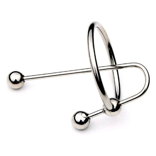 JustSteel Urethra Clip with Glans Ring - Penis Plugs