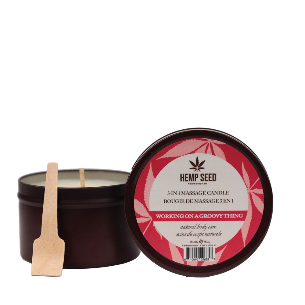 Earthly Body Hemp Seed 3-In-1 Adult Massage Candle 170 g Sex Pheromones and Perfumes