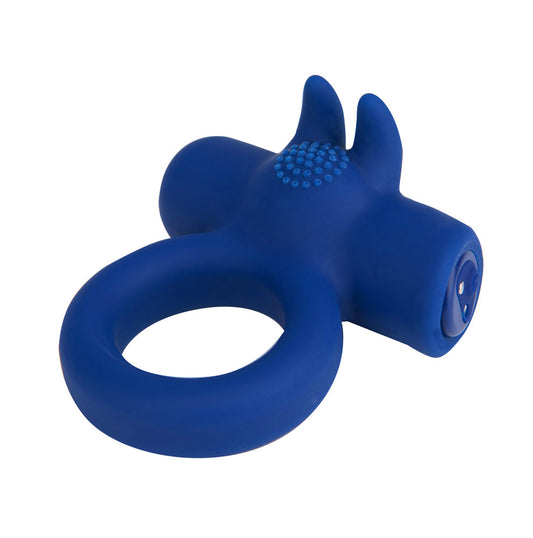 Maia HUXLEY Rechargeable Strong Vibrating Cock Ring Blue Vibrating Cock Rings