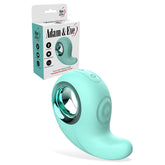 Adam and Eve CURVY CUTIE PLEASURE COMBO USB Rechargeable Tapping Stimulator Teal Clit Ticklers and Pulsators