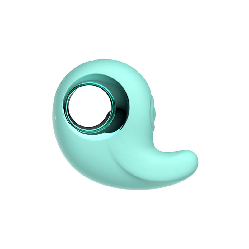 Adam and Eve CURVY CUTIE PLEASURE COMBO USB Rechargeable Tapping Stimulator Teal Clit Ticklers and Pulsators