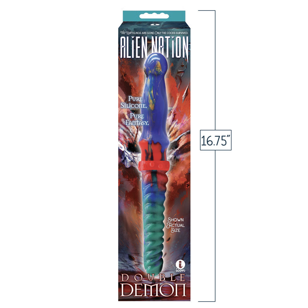 Icon Brands Alien Nation Double Demon Fantasy Double Dildo Non-Realistic Dildos