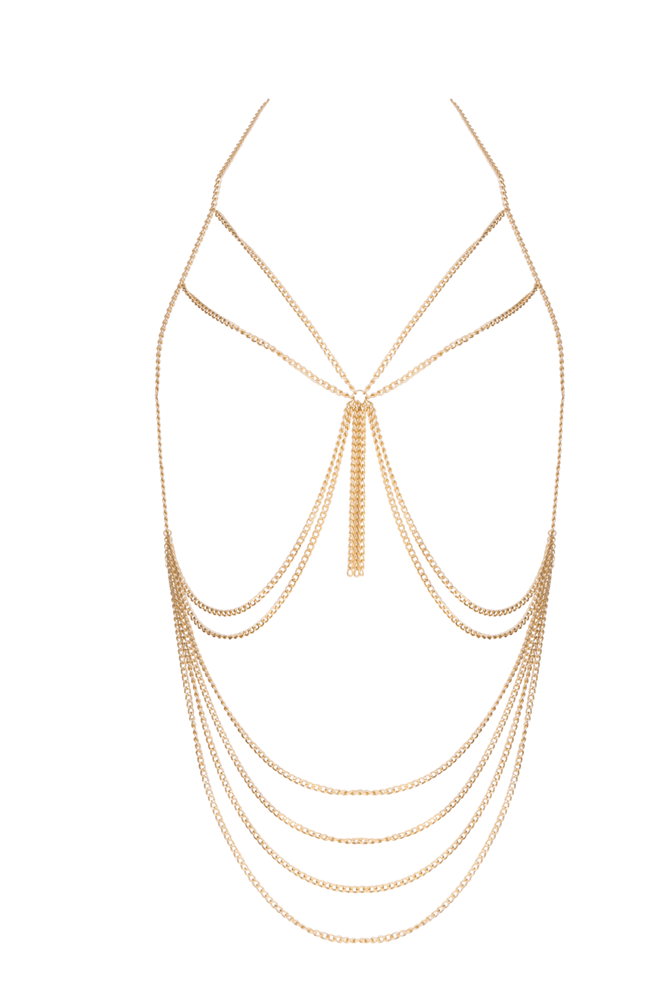 Muse Tassel BDSM Chain Harness O/S Cuffs And Restraints