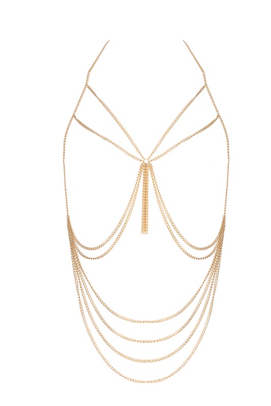 Muse Tassel BDSM Chain Harness O/S Cuffs And Restraints