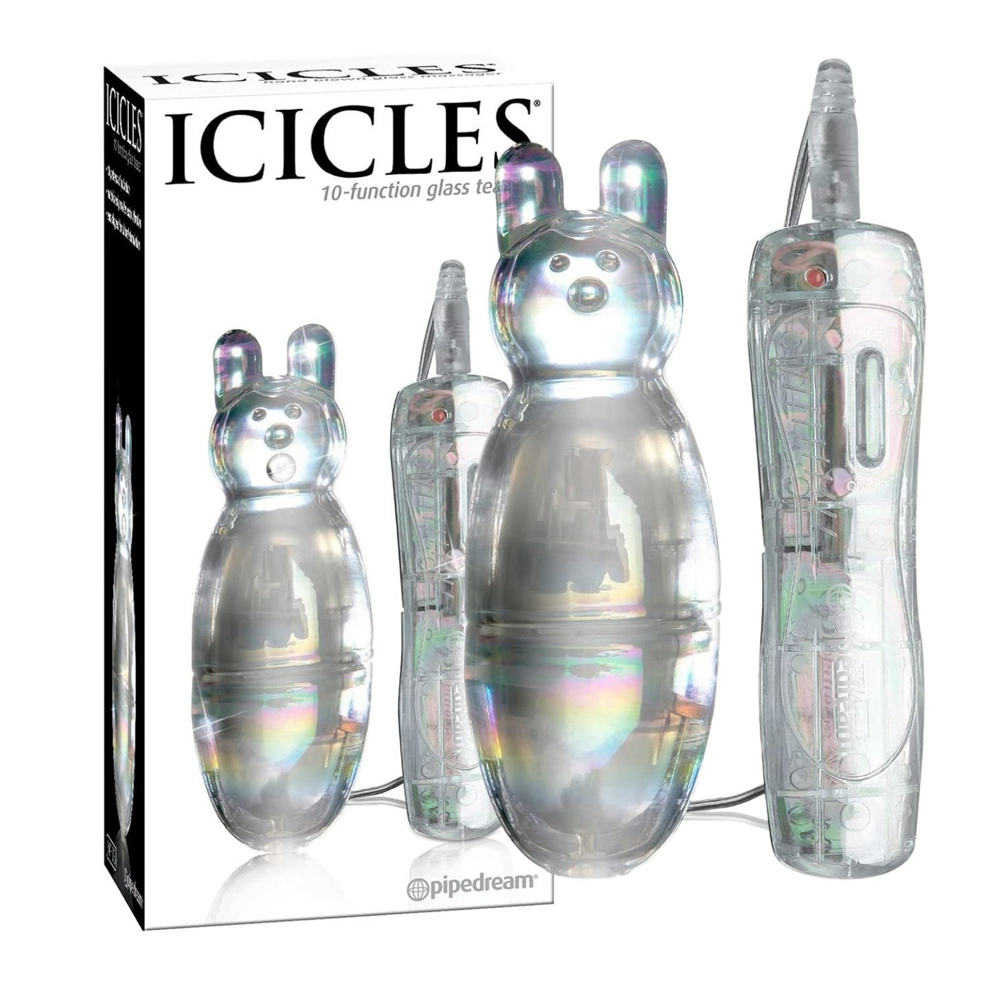 Pipedream Icicles No 33 Vibrating Glass Massager Clit Ticklers and Pulsators