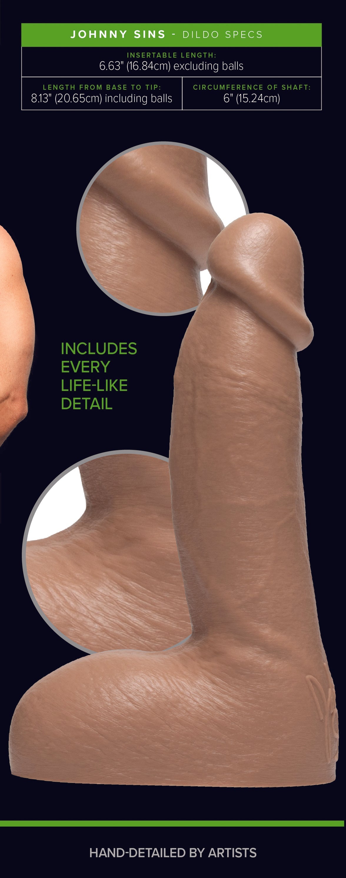 Fleshlight Guys Johnny Sins Realistic Dildo Realistic Dildos