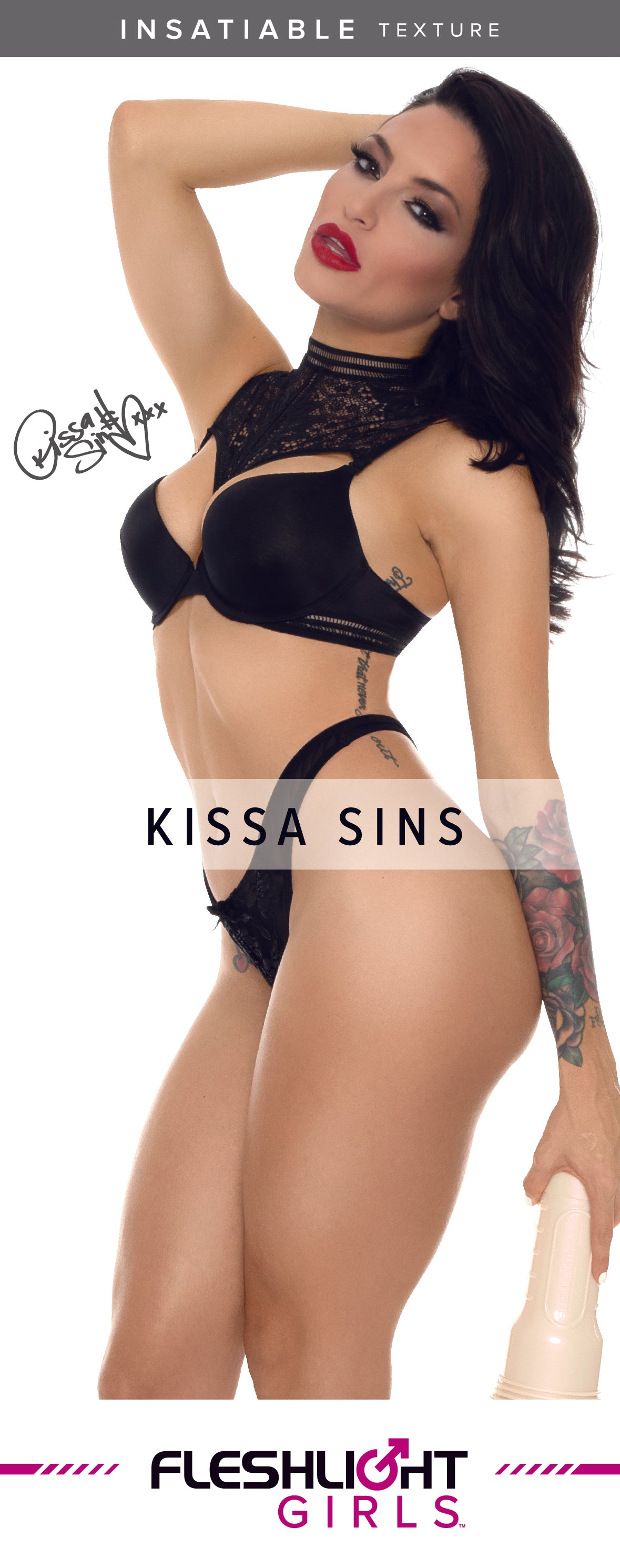 Fleshlight Girls® Kissa Sins Insatiable Mens Masturbator Fleshlight Male Masturbators