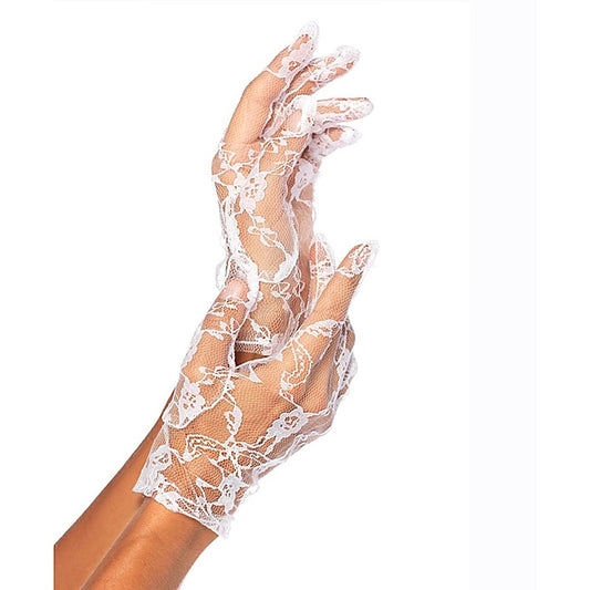 Wrist Length Lace Gloves