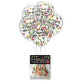 Little Genie Happy Fucking Birthday Confetti Party Balloons Set of 5 Party Gifts and Novelties