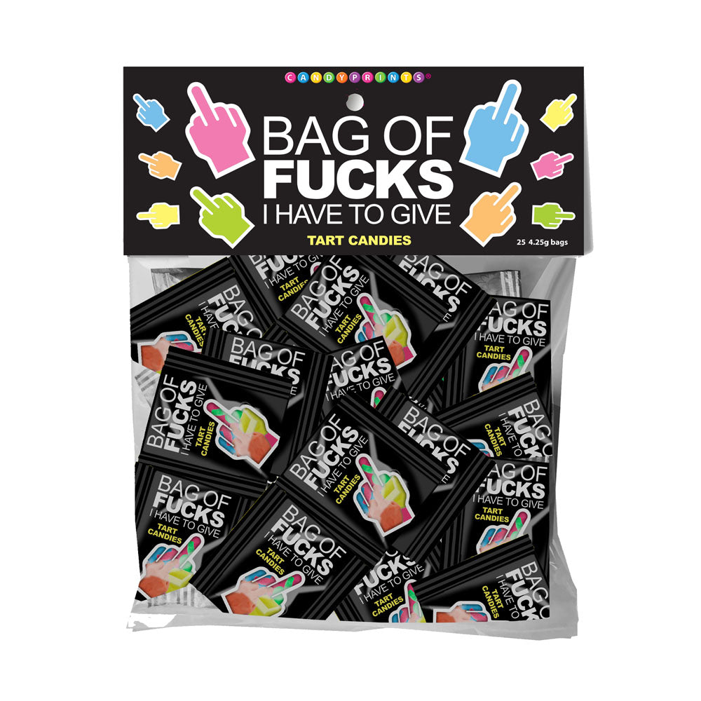 Bag Of Fucks I Have To Give Fruit Flavoured Lollies 25 Pack Default Title Party Gifts and Novelties