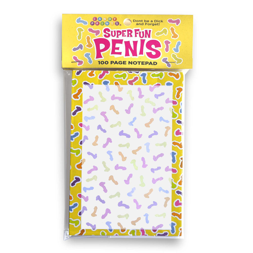 Little Genie Super Fun Novelty Penis Notepad 100 Pages Default Title Party Gifts and Novelties