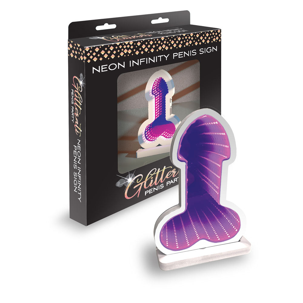 Little Genie Glitterati Neon Infinity Penis Sign LED Light Default Title Party Gifts and Novelties