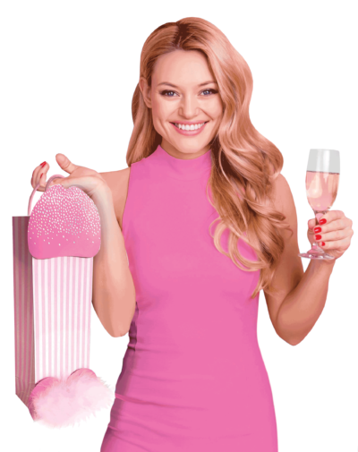 Little Genie 3D Sparkling Penis Novelty Gift Bag Party Gifts and Novelties