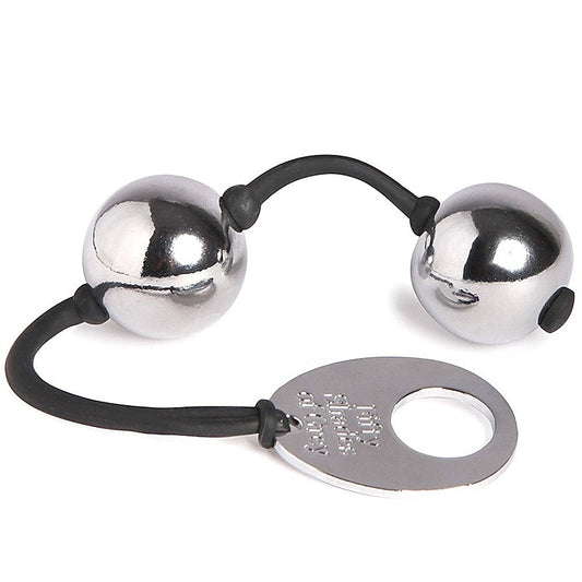 Inner Goddess Silver Pleasure Anal Beads and Balls