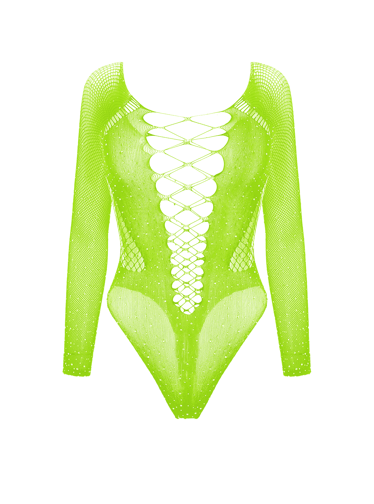 Love In Leather Rhinestone Sexy Womens Bodysuit Fluro Teddies and Bodysuits