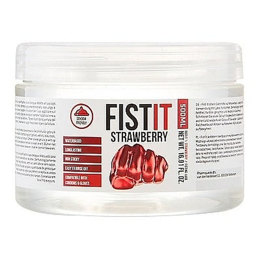 Fist-It Anal Lube Strawberry Extra Thick 500ml - Water Based Lubes