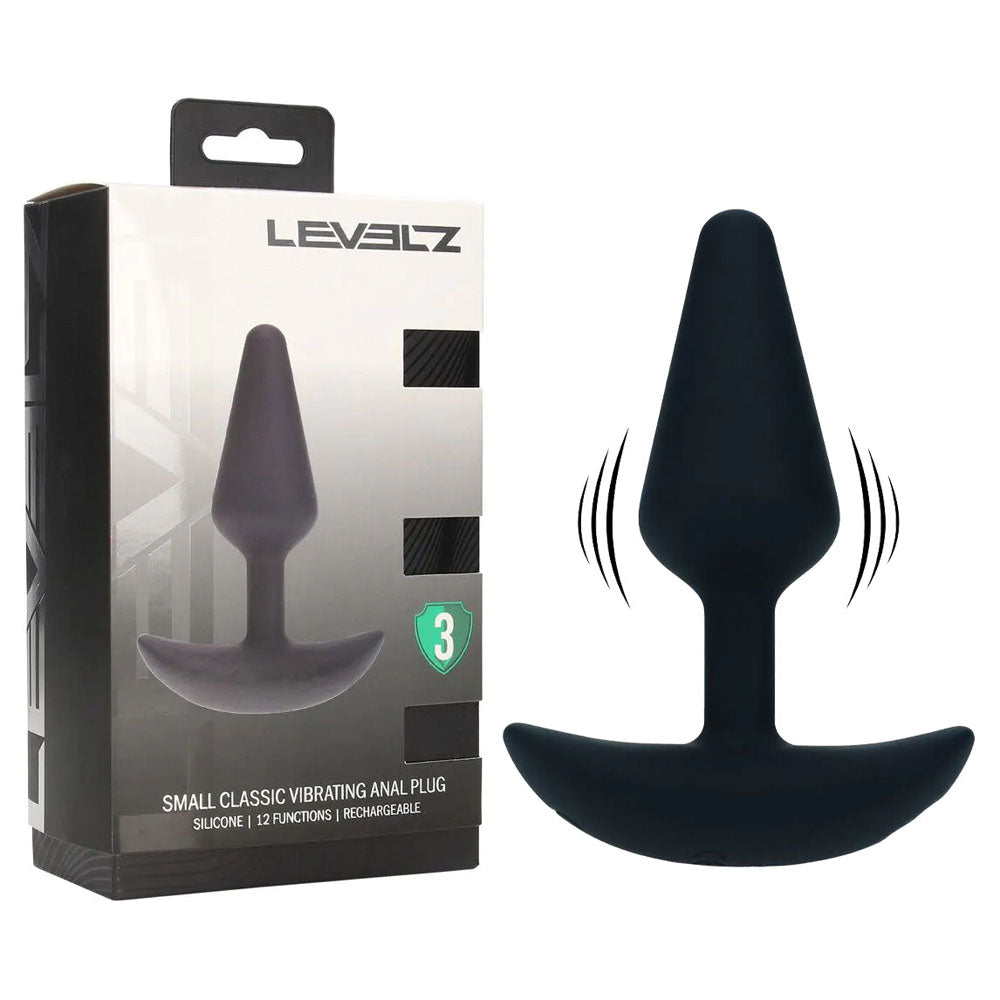 Shots LEVELZ Classic Vibrating Silicone Anal Plug Small Butt Plugs
