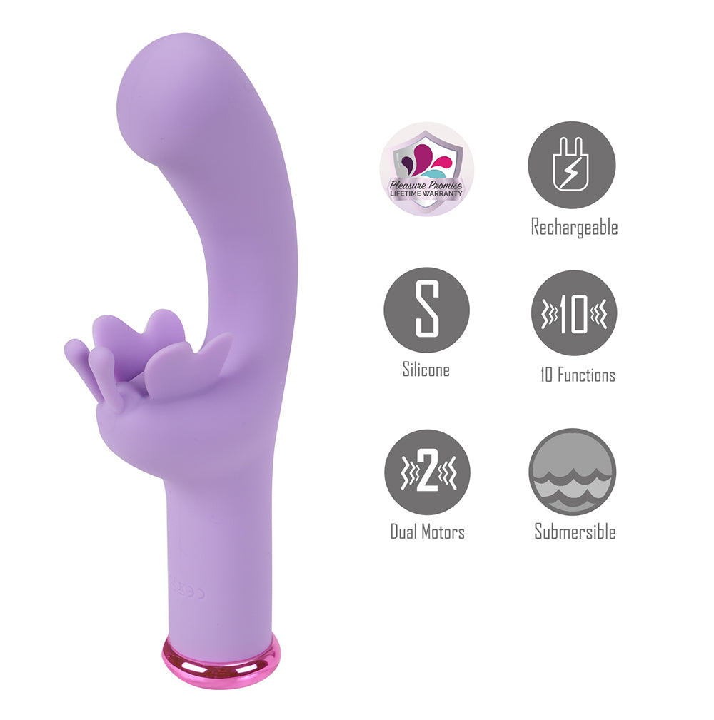 Maia MYLA USB Rechargeable Butterfly Vibrator Rabbit Vibrators