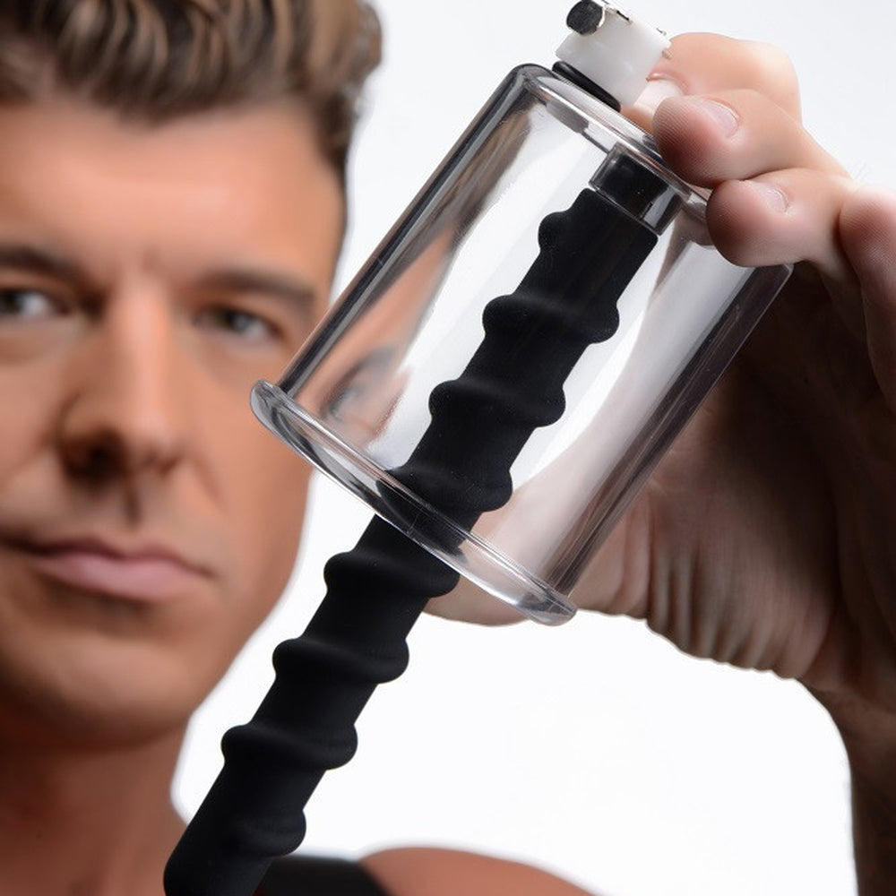 BDStyle Rosebud Driller Cylinder with Silicone Swirl Anal Plug Anal Beads and Balls