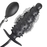 BDStyle Ribbed Textured Inflatable Anal Plug Default Title Butt Plugs