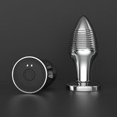 BDStyle Rechargable Remote Controlled Vibrating Steel Butt Plug Default Title Butt Plugs
