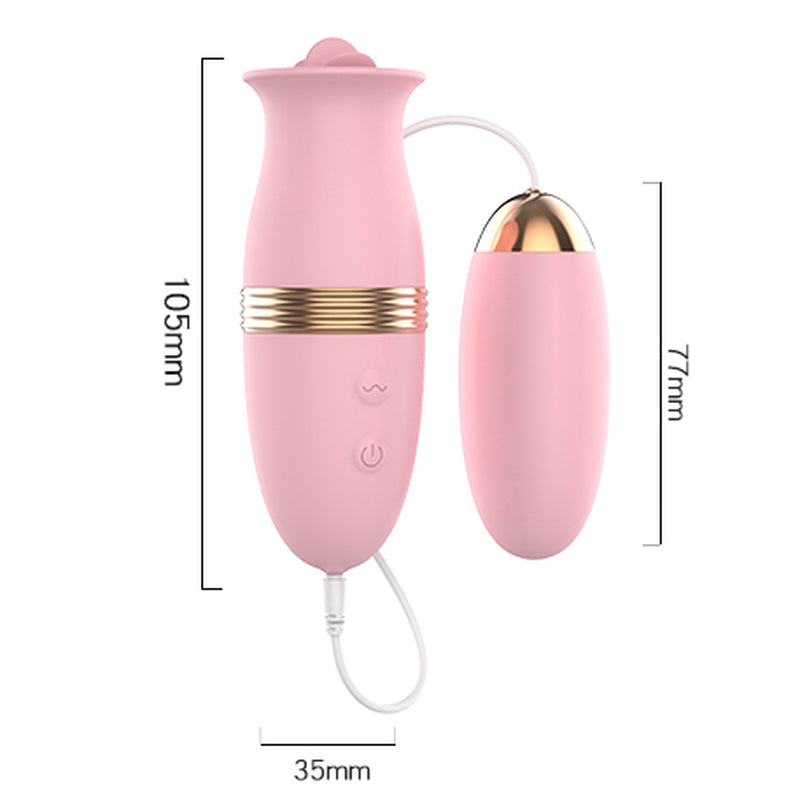 Lilo 6 Functions Vibrating Magic Tongue Vibrator Finger and Tongue Vibrators