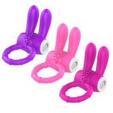 BDStyle Rabbit Ear Multi Functions Vibrating Cock Ring Vibrating Cock Rings