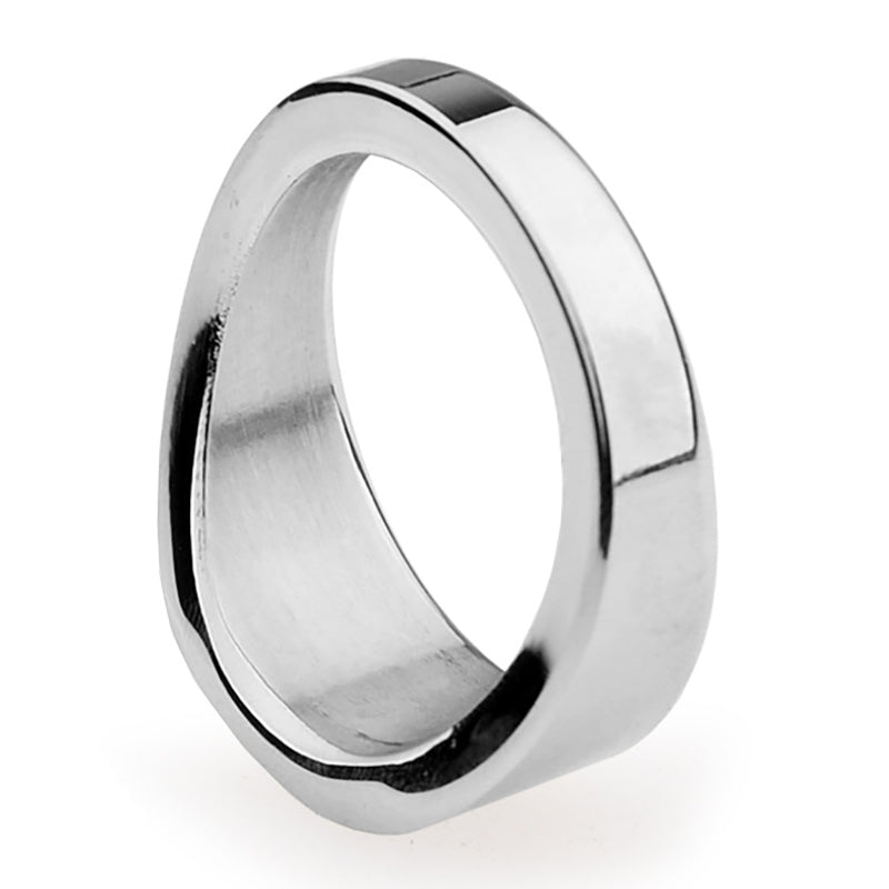 BDStyle Stainless Steel Chrome Rooster Penis Ring Steel Cock Rings
