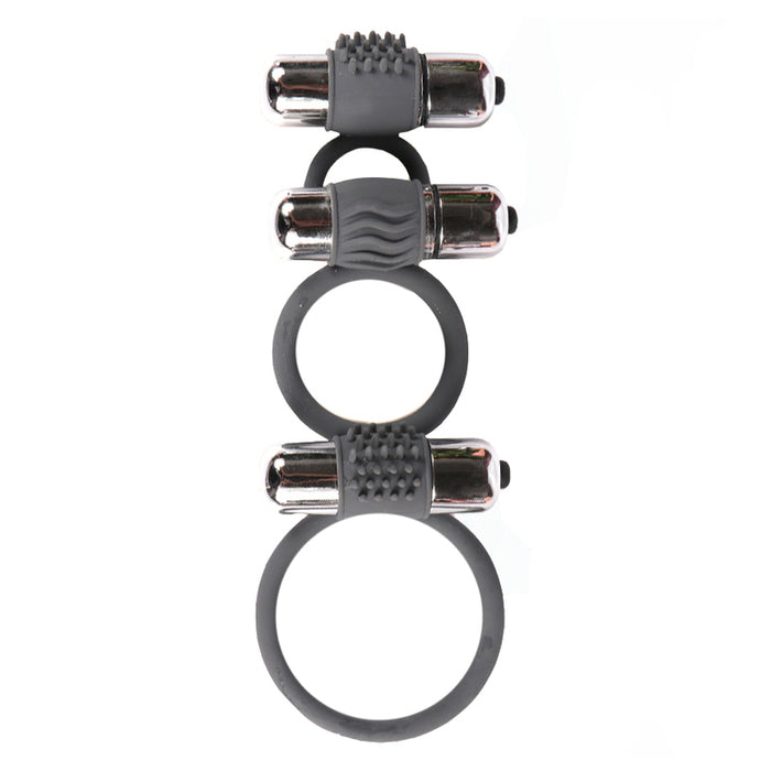 BDStyle Three Ring 7 Model Vibration Cock Ring Vibrating Cock Rings