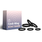 Stay Hard Smooth Cockring Set Stretchy Cock Rings