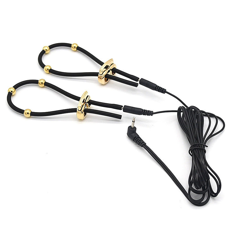 Cock Ball and Frenulum Electrostimulator Ties Electro Sex