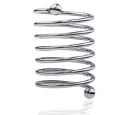 BDStyle Spring Style 6 Circle Mens Metal Glans Ring Steel Cock Rings