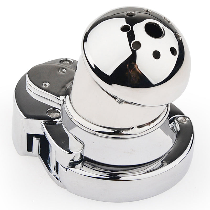 BDStyle Exile Deluxe Locking Confinement Cock Cage With Adjustable Ring Male Chastity