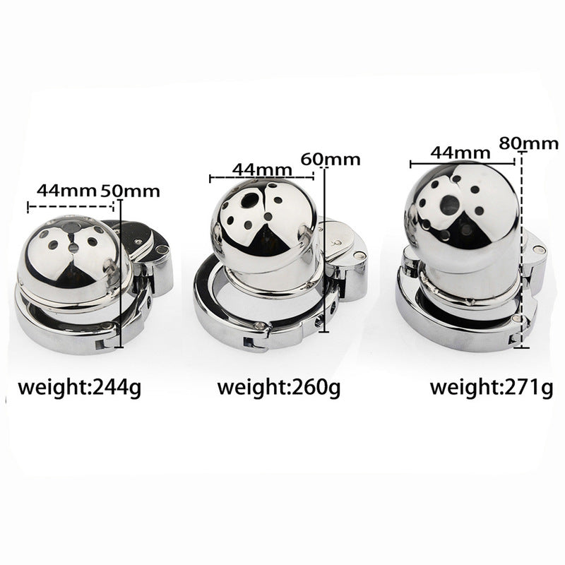 BDStyle Exile Deluxe Locking Confinement Cock Cage With Adjustable Ring Male Chastity