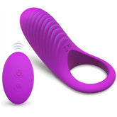 S-Hande Himan Mens Vibration Cock Ring Purple Vibrating Cock Rings