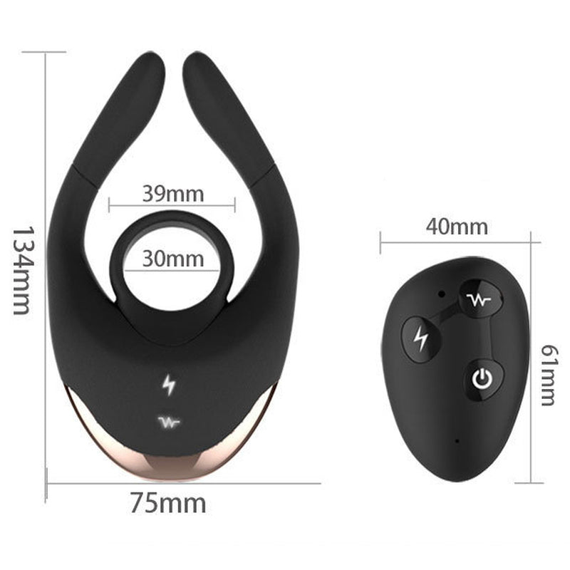 BDStyle Electric Shock Mens Wireless Cock Ring Vibrating Cock Rings
