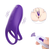 S-Hande Trap Rechargeable Vibrating Mens Cock Ring Purple Vibrating Cock Rings