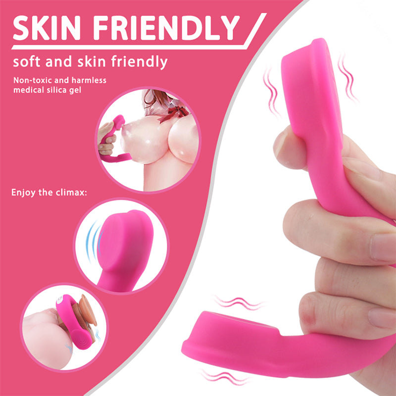 S-Hande Headset Multi Functions Vibrating Cock Ring Pink Vibrating Cock Rings
