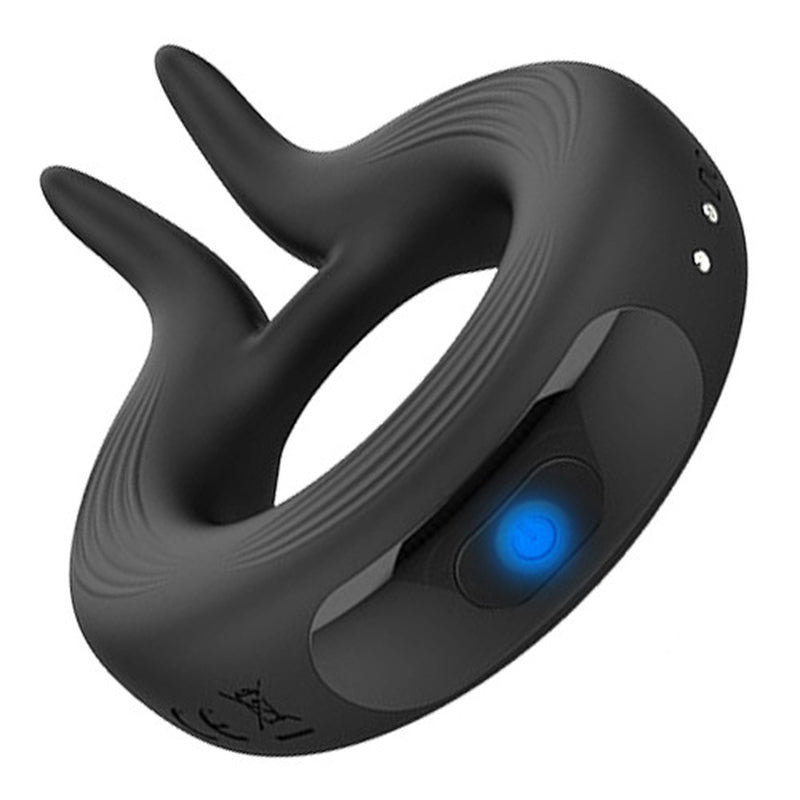 BDStyle 10 Functions Mens Pleasure Lock Ring Non-Wireless Vibrating Cock Rings