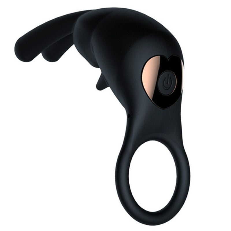 BDStyle Rabbit Ear 10 Frequency Mens Cock Ring Vibrating Cock Rings