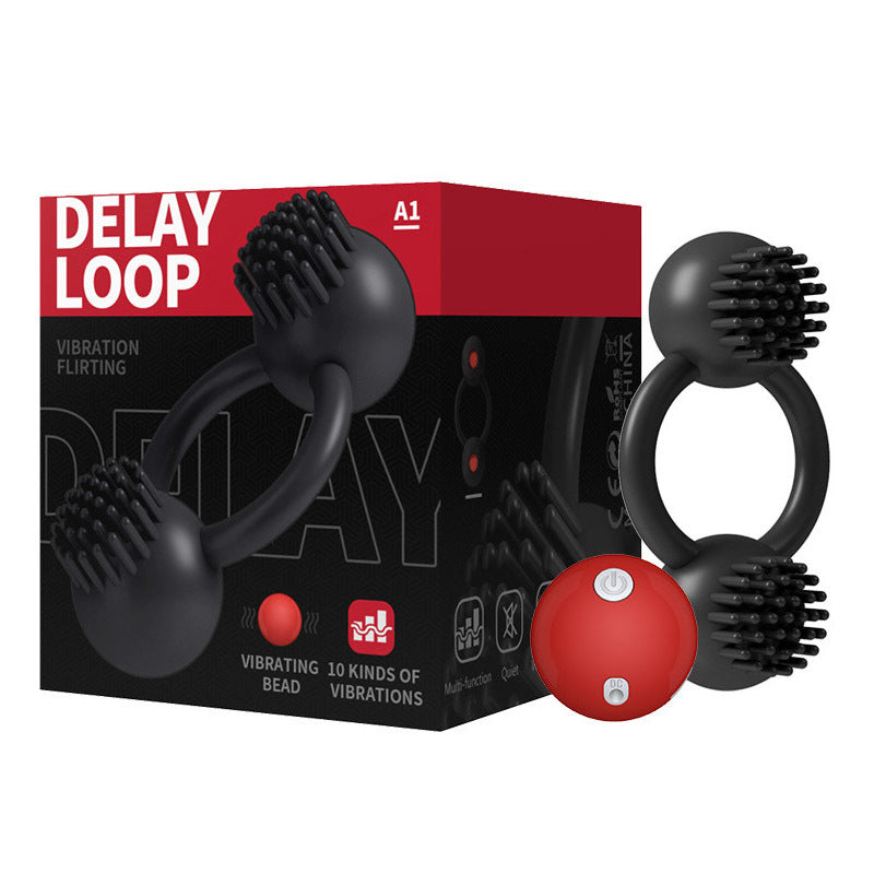 BDStyle 10 Functions Delay Loop Double Vibrating Cock Ring Vibrating Cock Rings