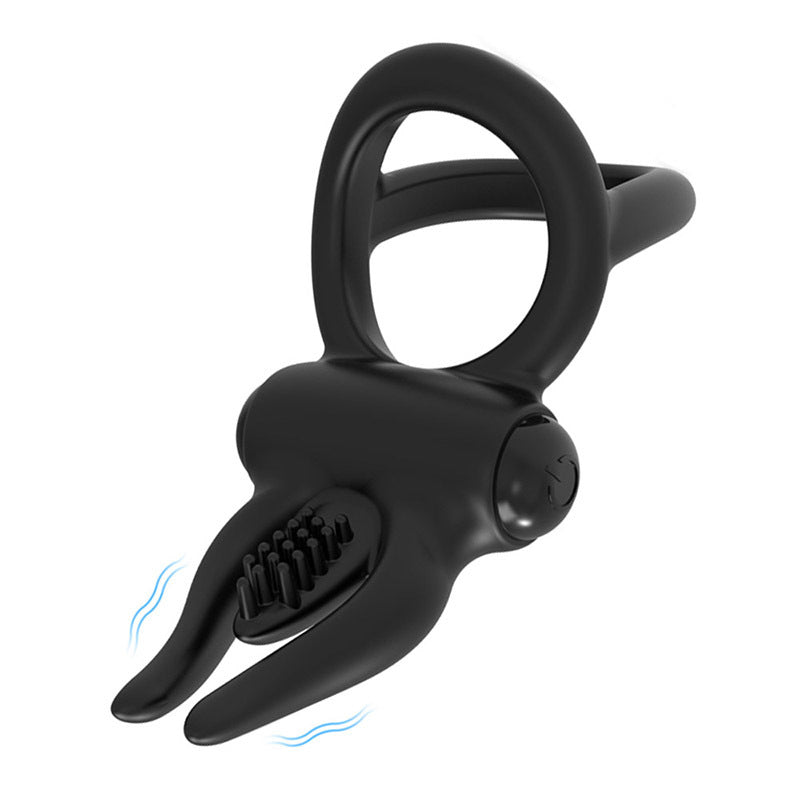 BDStyle Multi Functions Cock Ring With Vibrating Clit Stimulator Vibrating Cock Rings