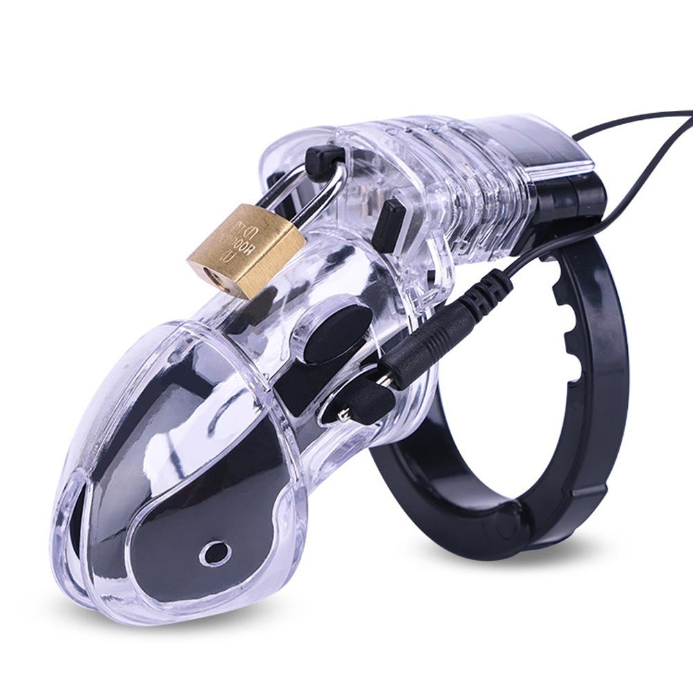 BDStyle Electro-Stimulation Cock Cuff - Customizable Comfort and Control Clear Male Chastity